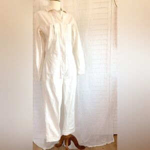 Outerknown Cream Utility Jumpsuit